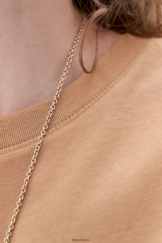 Filippa K L8HHT145 Bekleidung Sandbeige Frauen T-Shirt mit lockerer Passform
