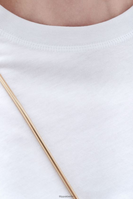Filippa K L8HHT152 Bekleidung Weiß Frauen T-Shirt mit lockerer Passform