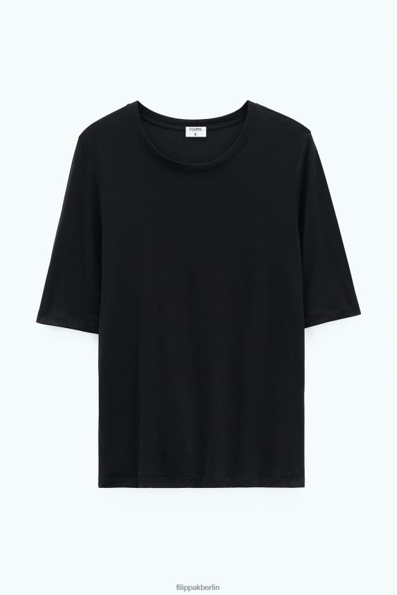 Filippa K L8HHT159 Bekleidung Schwarz Frauen Elena Tee