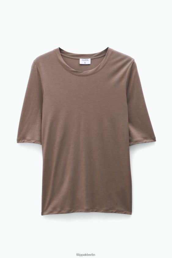 Filippa K L8HHT166 Bekleidung Nougat Frauen Elena Tee