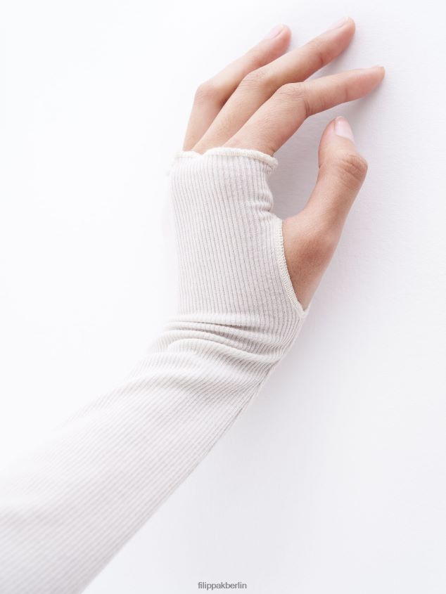 Filippa K L8HHT167 Bekleidung Düne Frauen Geripptes Oberteil mit Stehkragen