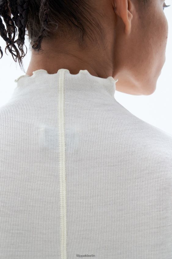 Filippa K L8HHT32 Bekleidung Schneewittchen Frauen Oberteil aus transparenter Wolle