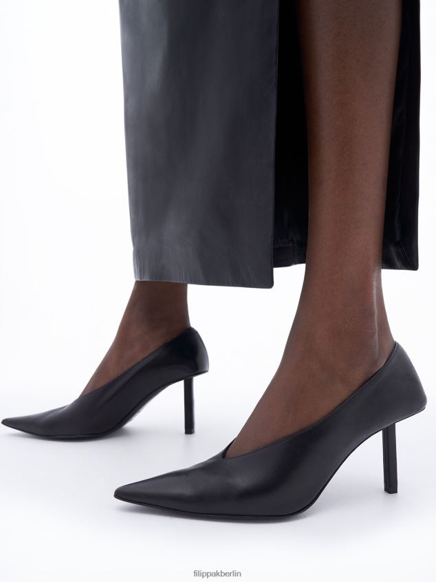 Filippa K L8HHT445 Schuhe Schwarz Frauen Spitze hohe Pumps