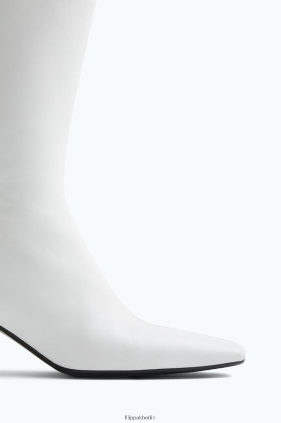 Filippa K L8HHT448 Schuhe Weiß Frauen Stiefeletten mit quadratischer Spitze