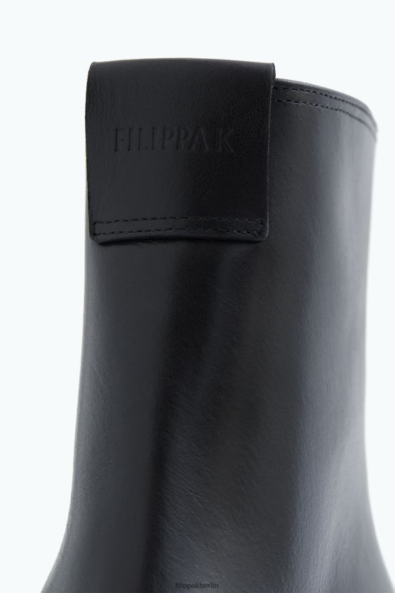 Filippa K L8HHT449 Schuhe Schwarz Frauen Stiefeletten mit runder Spitze