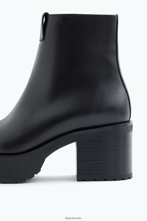 Filippa K L8HHT449 Schuhe Schwarz Frauen Stiefeletten mit runder Spitze