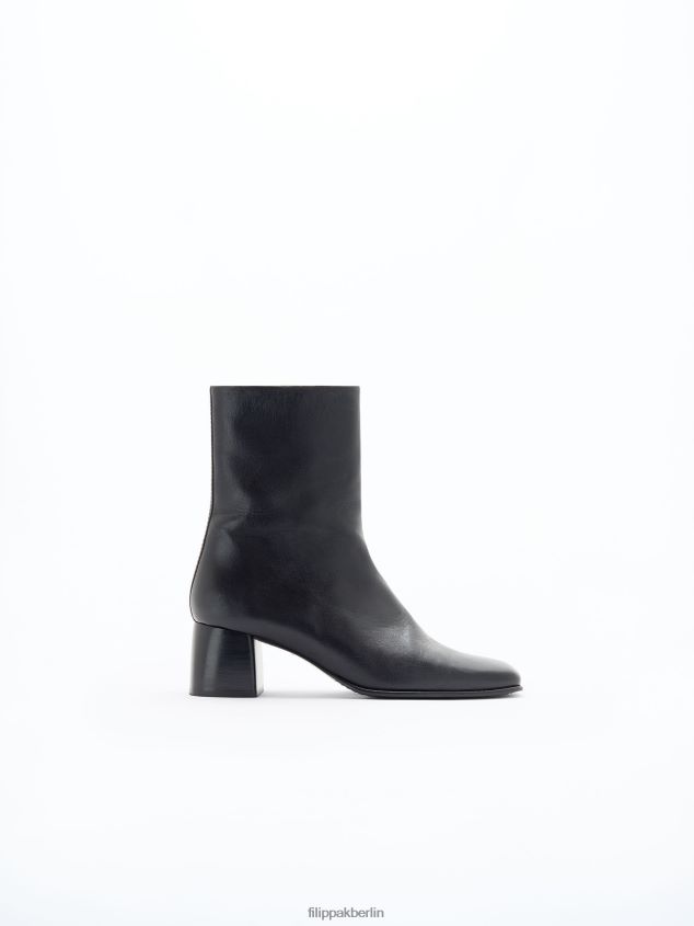 Filippa K L8HHT453 Schuhe Schwarz Frauen Eileen Lederstiefel