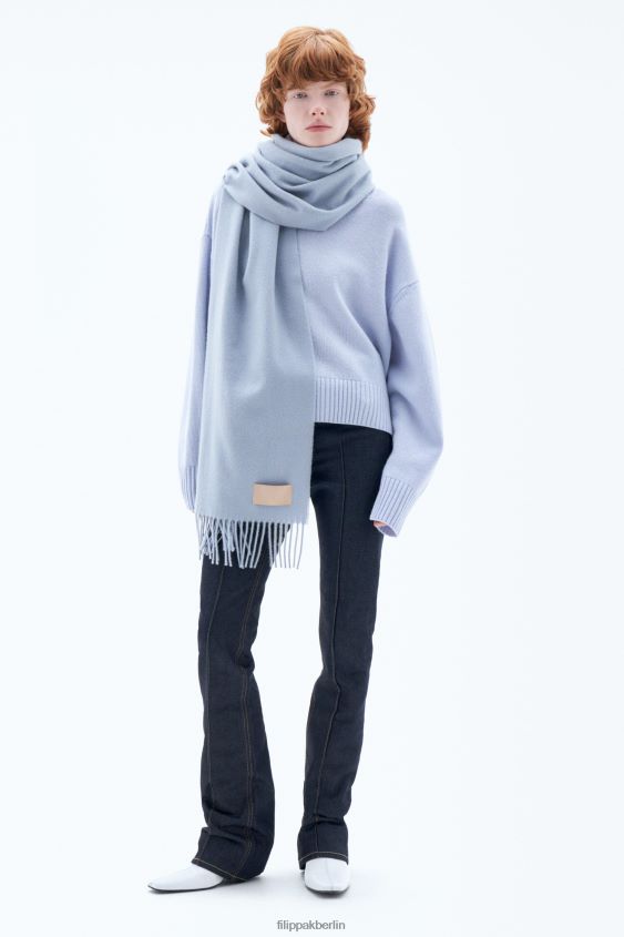 Filippa K L8HHT421 Zubehörteil Eisblau Frauen Schal aus Kaschmirmischung
