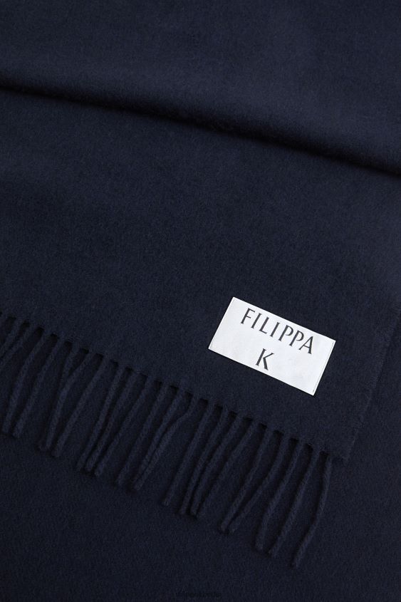 Filippa K L8HHT424 Zubehörteil Marine Frauen Schal aus Kaschmirmischung