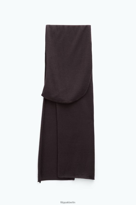 Filippa K L8HHT426 Zubehörteil dunkle Schokolade Frauen Beanie-Schal