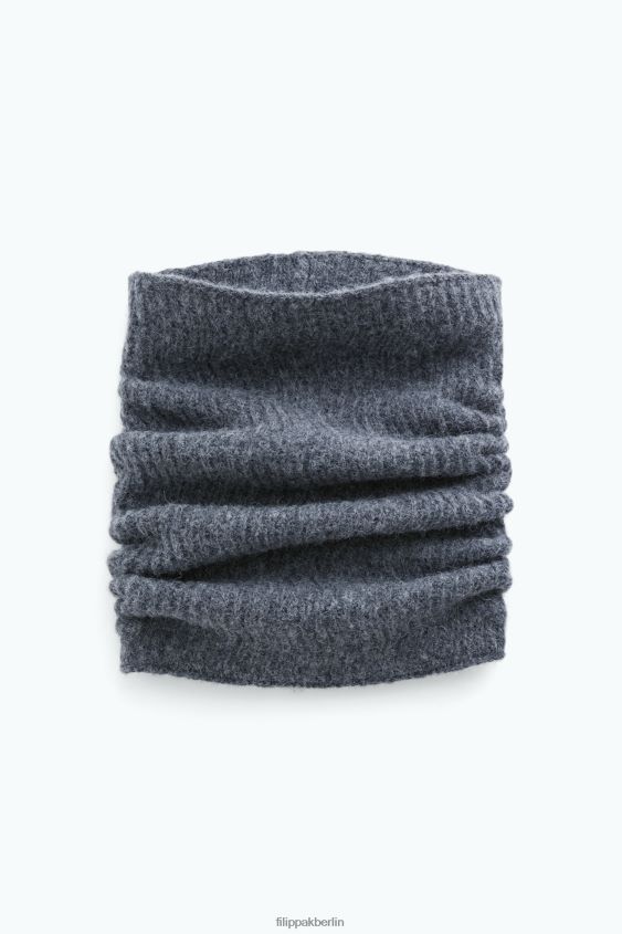 Filippa K L8HHT427 Zubehörteil Anthrazit-Melange Frauen Gestrickter Schlauchschal