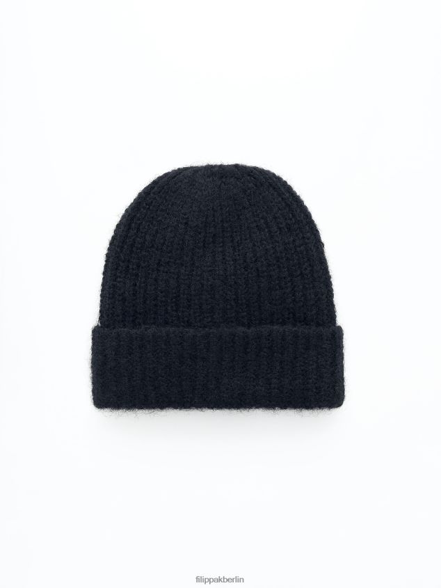Filippa K L8HHT428 Zubehörteil Schwarz Frauen Mohair-Hut
