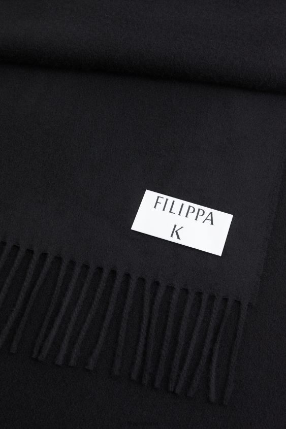 Filippa K L8HHT431 Zubehörteil Schwarz Frauen Schal aus Kaschmirmischung