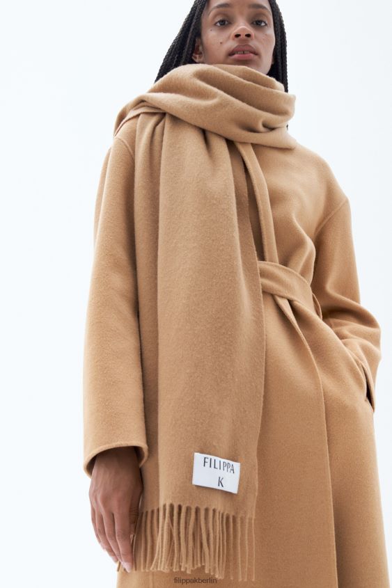 Filippa K L8HHT433 Zubehörteil Kamel Frauen Schal aus Kaschmirmischung