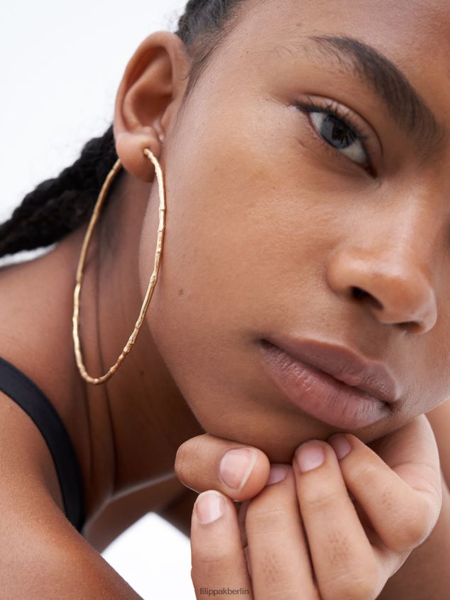 Filippa K L8HHT468 Zubehörteil Gold Frauen große Creolen