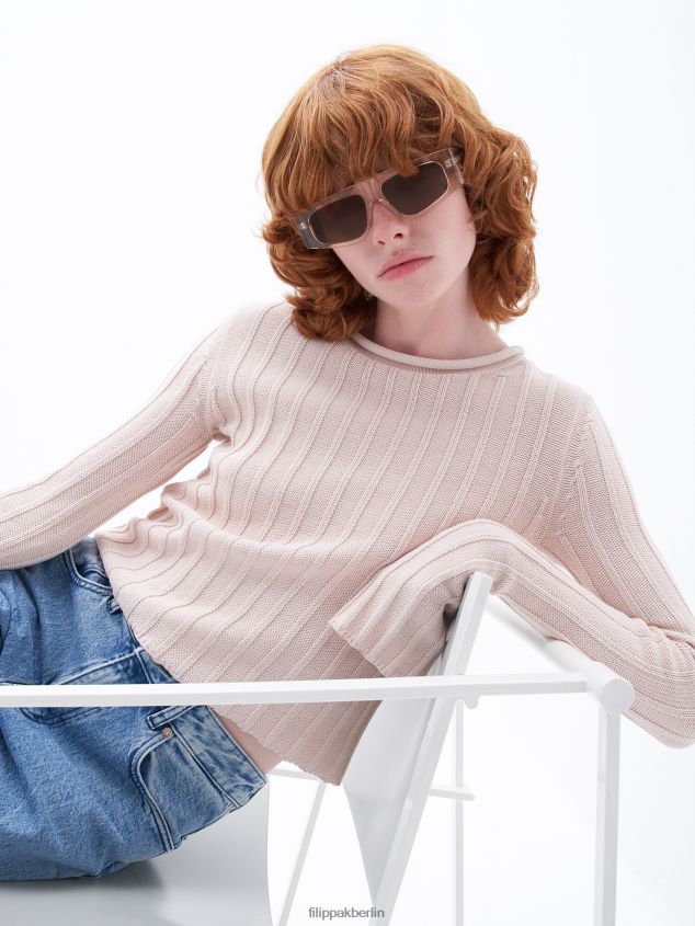 Filippa K L8HHT465 Zubehörteil blassrosa Frauen Abgewinkelte Acetat-Sonnenbrille