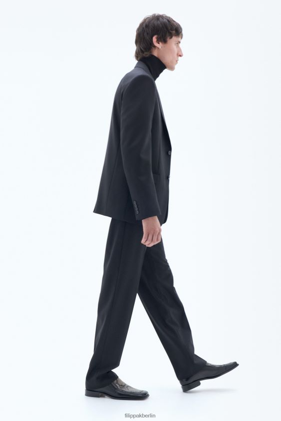 Filippa K L8HHT345 Bekleidung Schwarz Männer klassischer Wollblazer