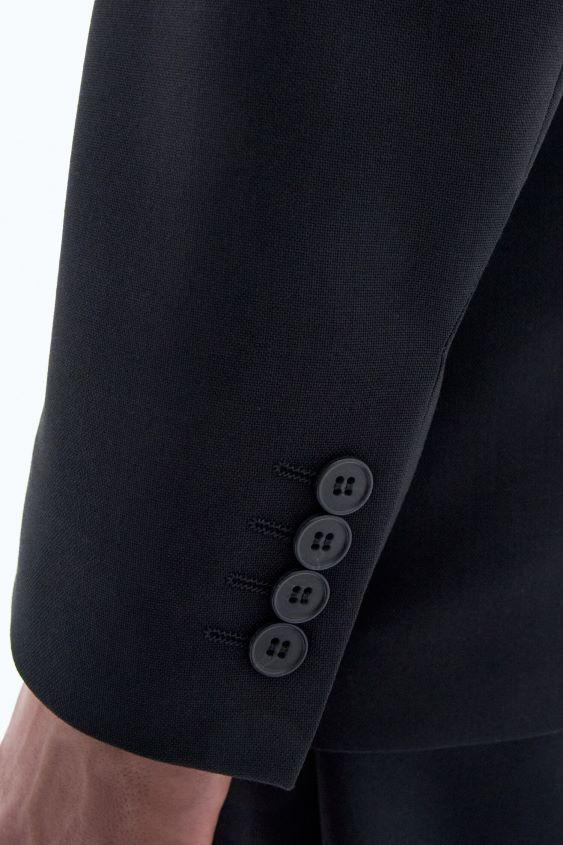 Filippa K L8HHT345 Bekleidung Schwarz Männer klassischer Wollblazer