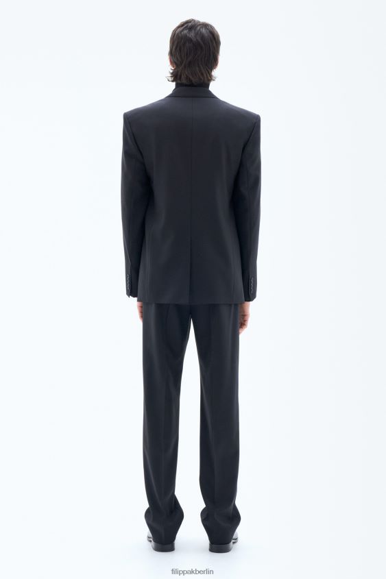 Filippa K L8HHT345 Bekleidung Schwarz Männer klassischer Wollblazer