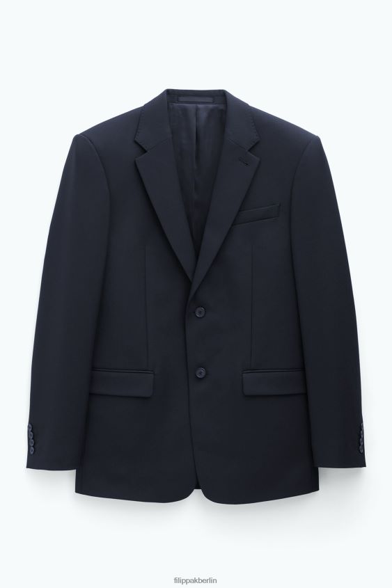 Filippa K L8HHT345 Bekleidung Schwarz Männer klassischer Wollblazer
