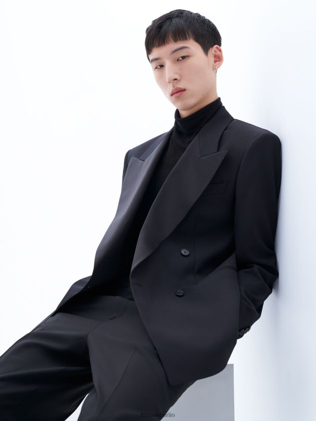 Filippa K L8HHT346 Bekleidung Schwarz Männer Smoking-Blazer