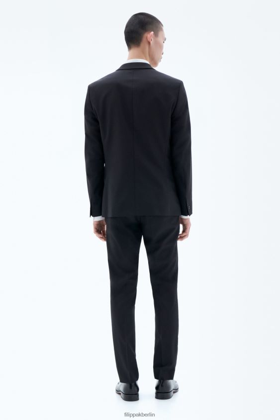 Filippa K L8HHT347 Bekleidung Schwarz Männer Jacke aus Rick-Wolle
