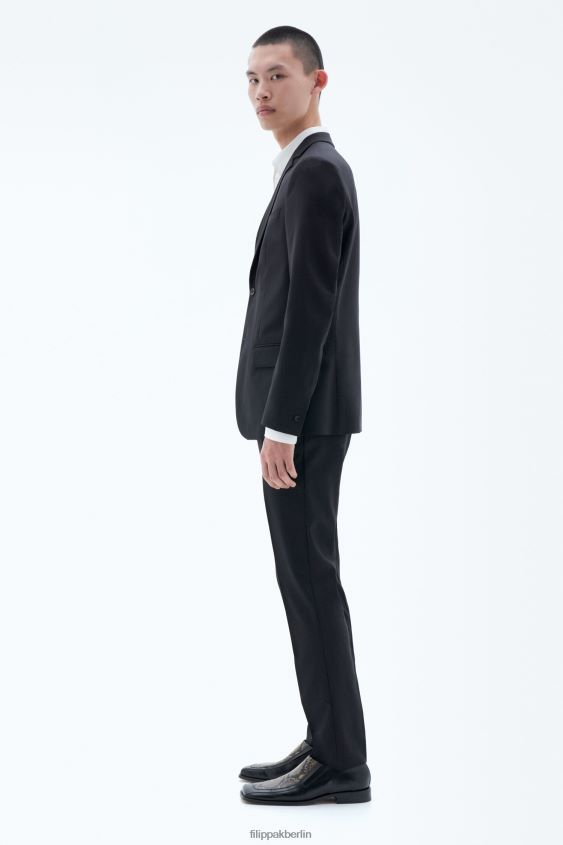 Filippa K L8HHT347 Bekleidung Schwarz Männer Jacke aus Rick-Wolle