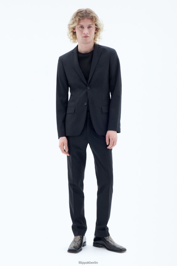 Filippa K L8HHT350 Bekleidung dunkles Marineblau Männer Jacke aus Rick-Wolle