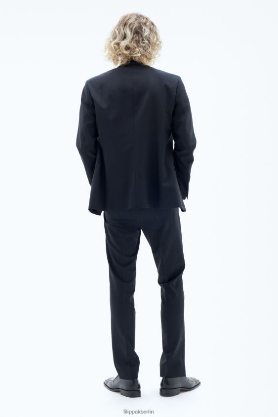 Filippa K L8HHT350 Bekleidung dunkles Marineblau Männer Jacke aus Rick-Wolle