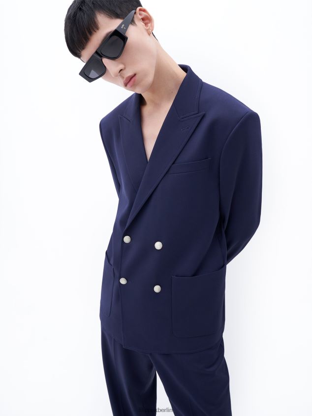 Filippa K L8HHT352 Bekleidung Französische Marine Männer Zweireihiger Blazer