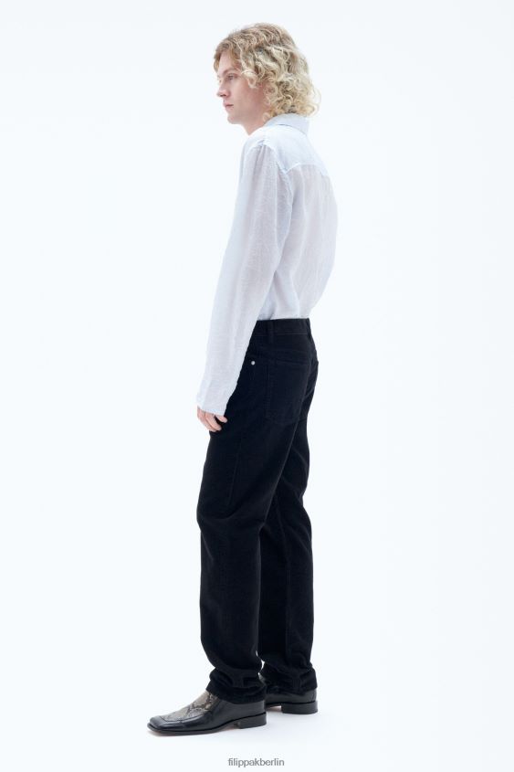 Filippa K L8HHT362 Bekleidung Schwarz Männer Cordjeans