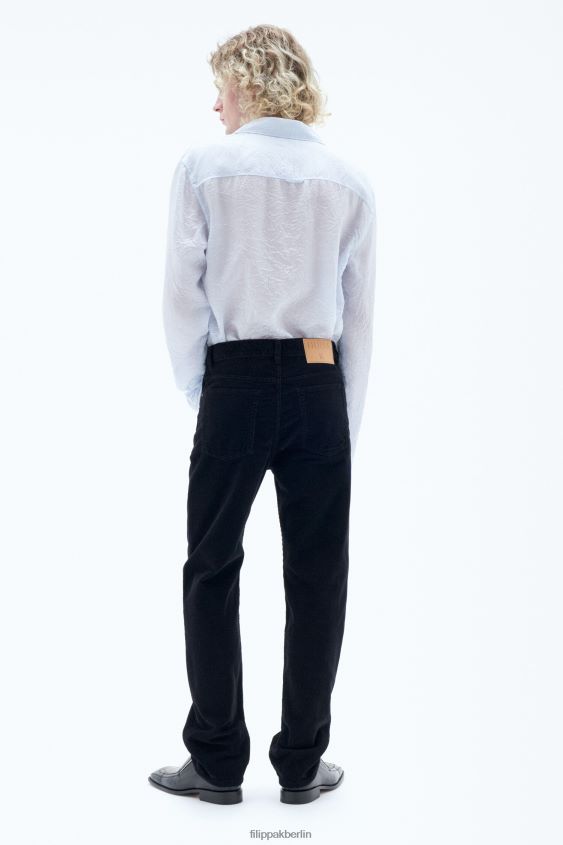 Filippa K L8HHT362 Bekleidung Schwarz Männer Cordjeans