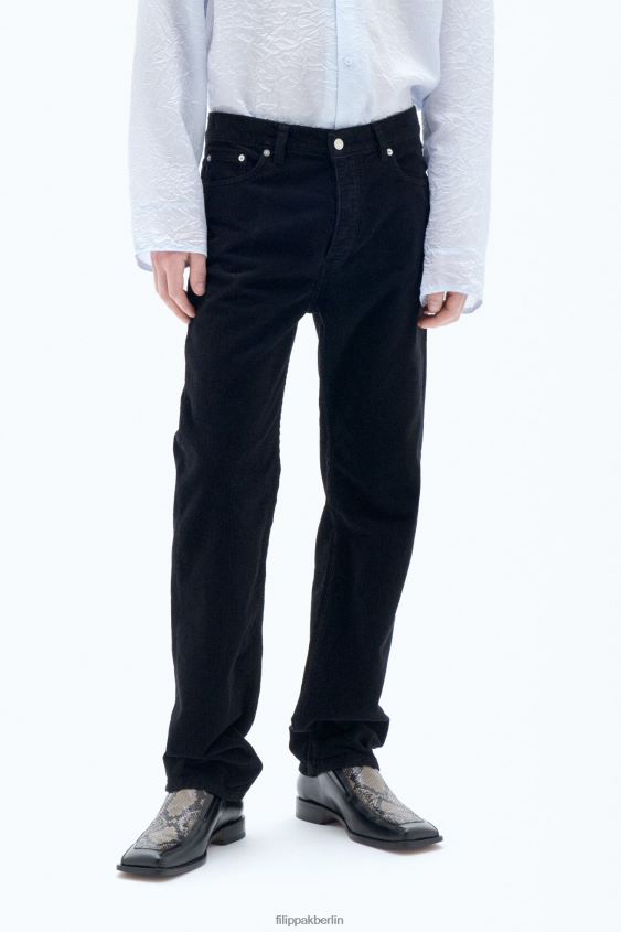 Filippa K L8HHT362 Bekleidung Schwarz Männer Cordjeans