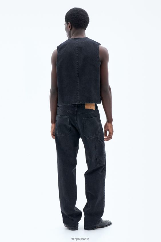 Filippa K L8HHT401 Bekleidung Anthrazitschwarz Männer Baggy-Jeans