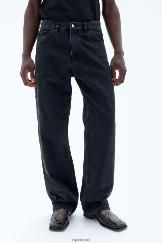 Filippa K L8HHT401 Bekleidung Anthrazitschwarz Männer Baggy-Jeans