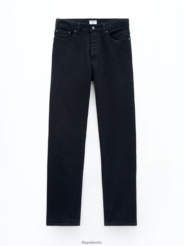 Filippa K L8HHT403 Bekleidung Nachtschwarz Männer klassische gerade Jeans