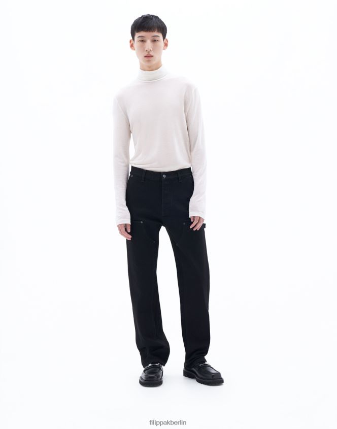 Filippa K L8HHT404 Bekleidung Nachtschwarz Männer Zimmermannsjeans