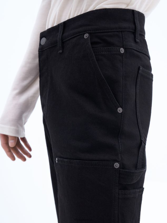 Filippa K L8HHT404 Bekleidung Nachtschwarz Männer Zimmermannsjeans