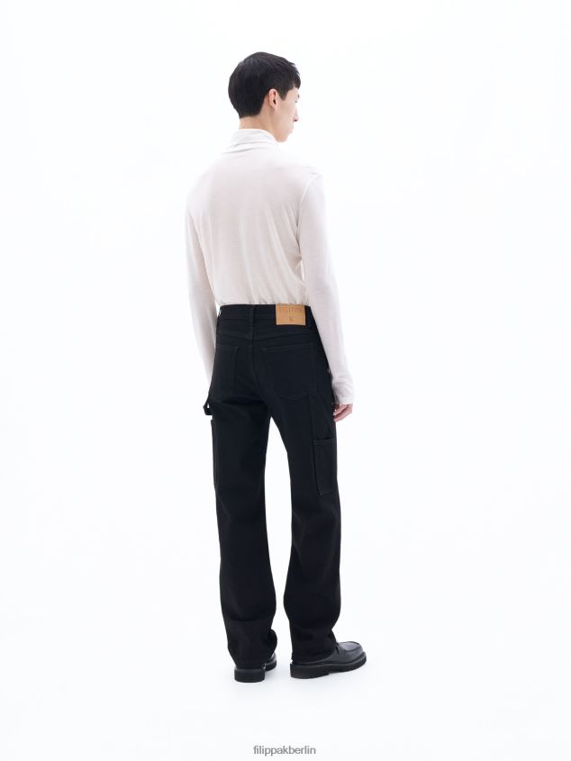 Filippa K L8HHT404 Bekleidung Nachtschwarz Männer Zimmermannsjeans