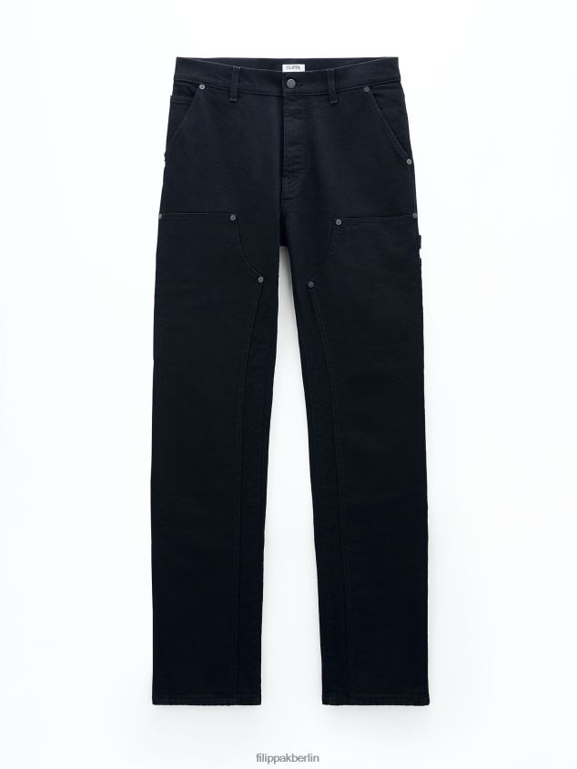 Filippa K L8HHT404 Bekleidung Nachtschwarz Männer Zimmermannsjeans