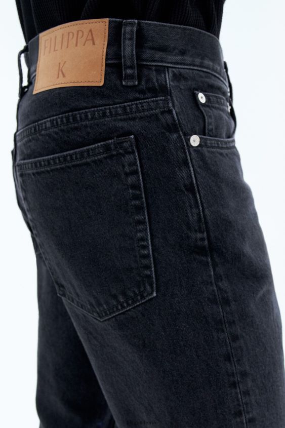 Filippa K L8HHT407 Bekleidung Anthrazitschwarz Männer klassische gerade Jeans