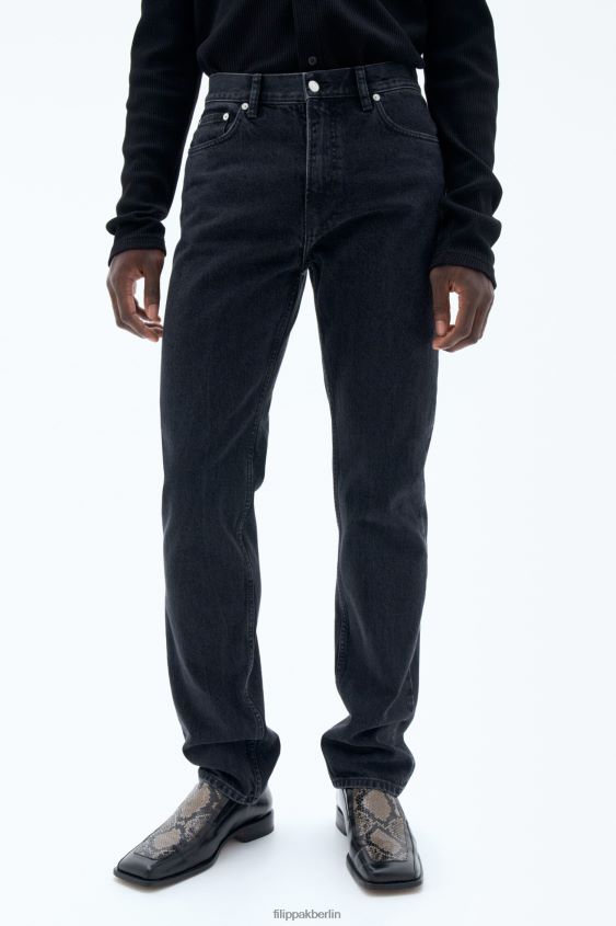 Filippa K L8HHT407 Bekleidung Anthrazitschwarz Männer klassische gerade Jeans