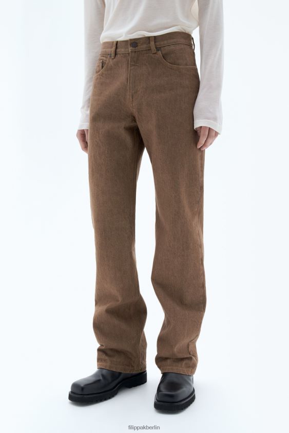 Filippa K L8HHT408 Bekleidung Zuckerrohr braun Männer Bootcut-Jeans