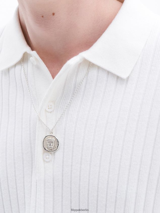 Filippa K L8HHT274 Bekleidung Weiß Männer Gestricktes Poloshirt