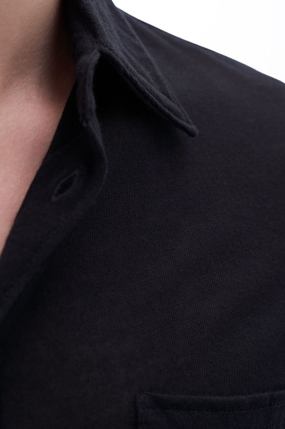 Filippa K L8HHT340 Bekleidung Schwarz Männer Jersey-Shirt