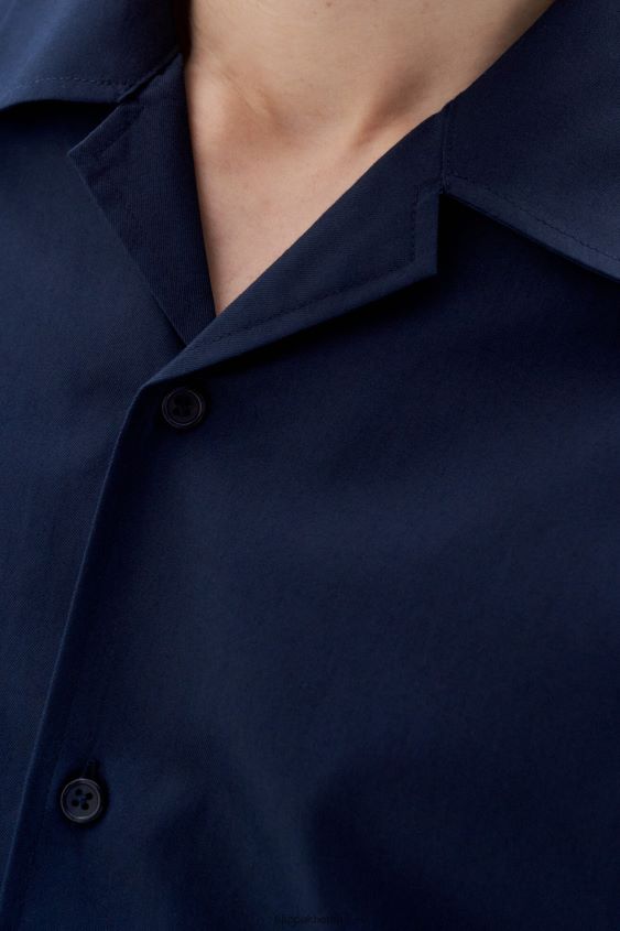 Filippa K L8HHT380 Bekleidung Marine Männer Resort-Shirt