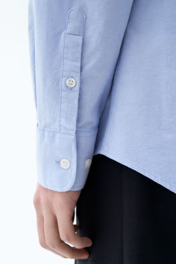 Filippa K L8HHT381 Bekleidung hellblau Männer Tim Oxford-Hemd