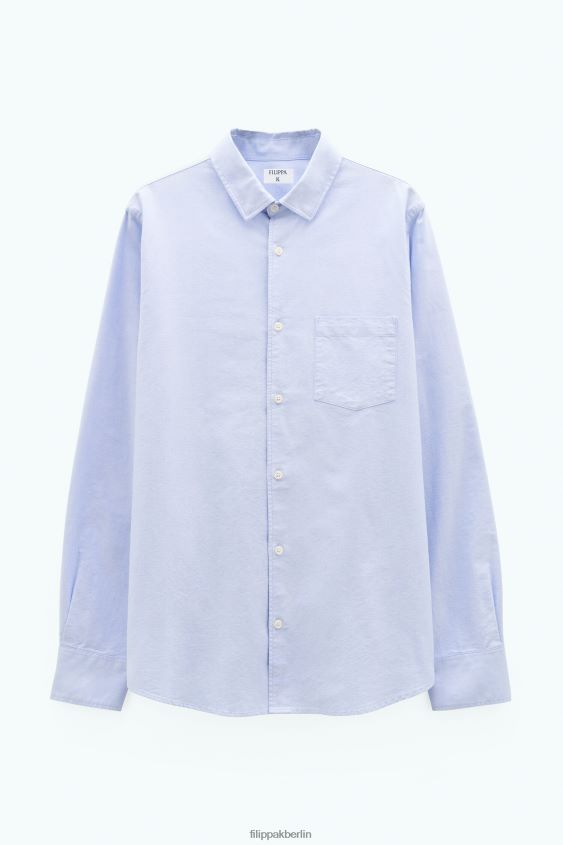 Filippa K L8HHT381 Bekleidung hellblau Männer Tim Oxford-Hemd
