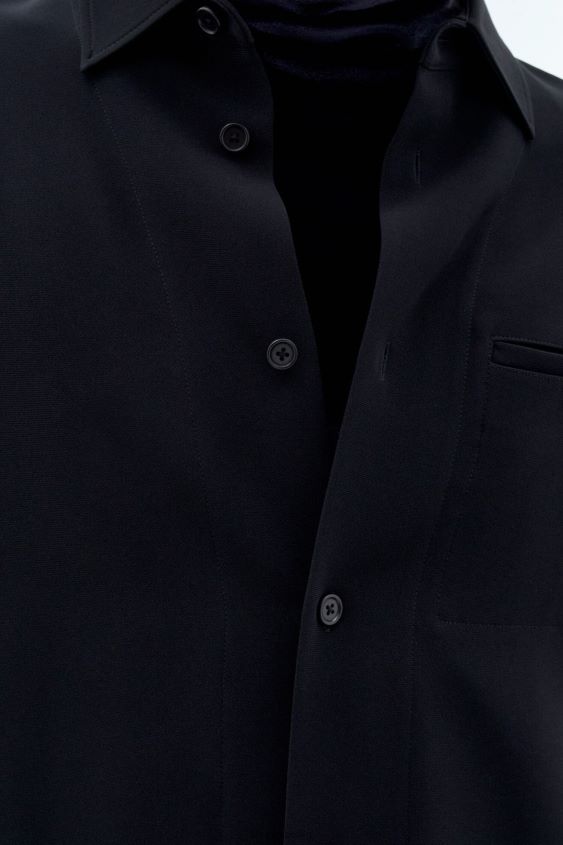 Filippa K L8HHT382 Bekleidung Schwarz Männer Blake-Overshirt