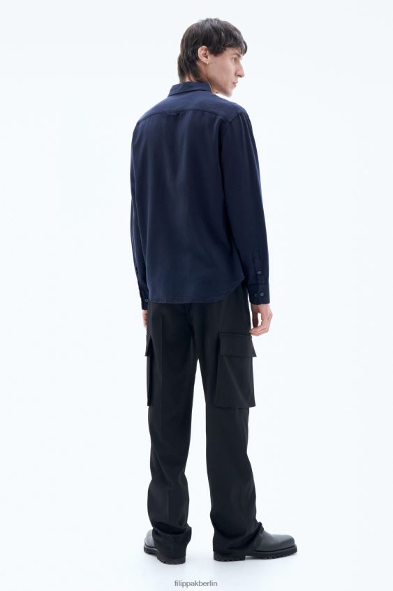 Filippa K L8HHT384 Bekleidung Marine Männer Zachary-Shirt